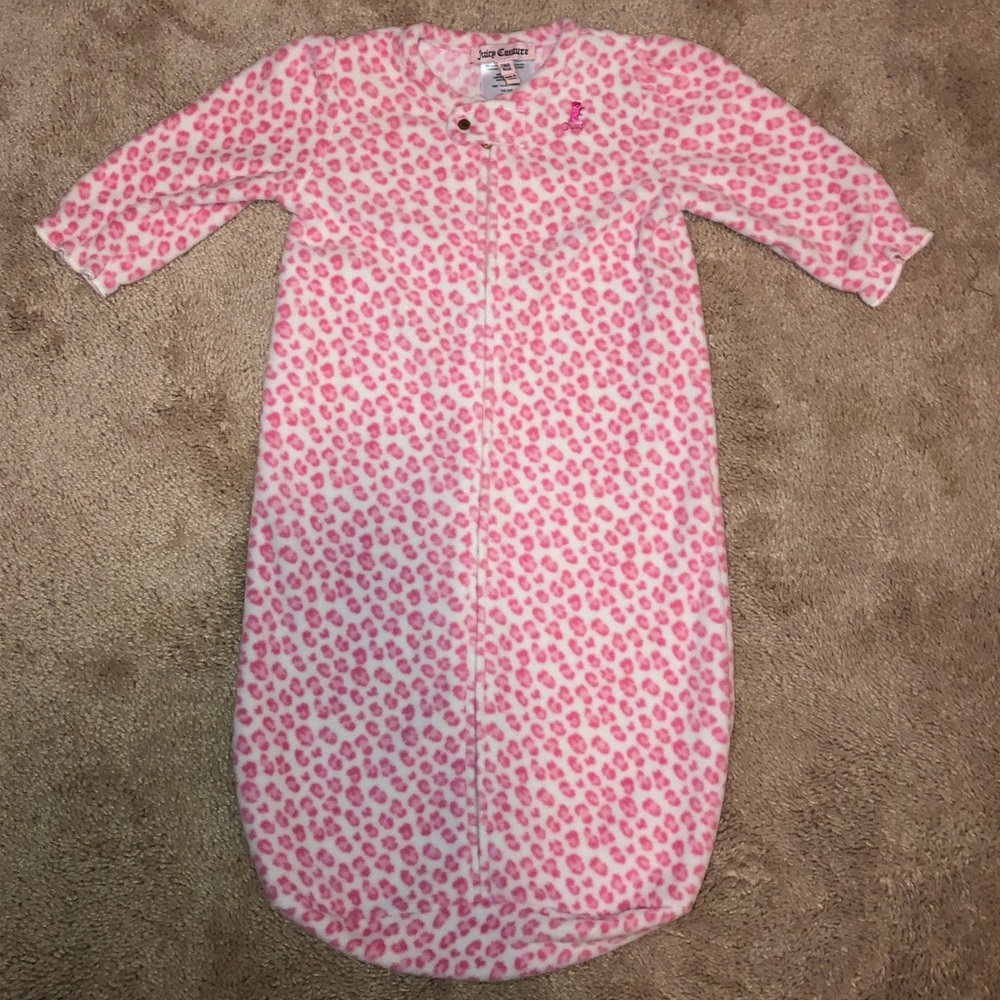 Baby Girl Juicy Couture Pink Leopard Sleeping Sack